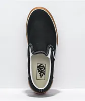 Vans Slip-On Stacked Black, White, & Gum Platform Shoes