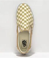 Vans Slip-On Taos Taupe Checkerboard Skate Shoes