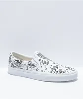 Vans Slip-On U Color Tattoo White Skate Shoes