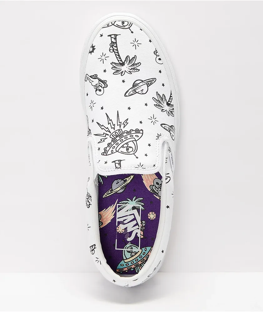 Vans Slip-On Unidentified U-Paint White Skate Shoes