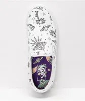 Vans Slip-On Unidentified U-Paint White Skate Shoes