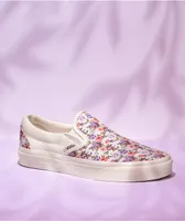 Vans Slip-On Vintage Floral White Skate Shoes