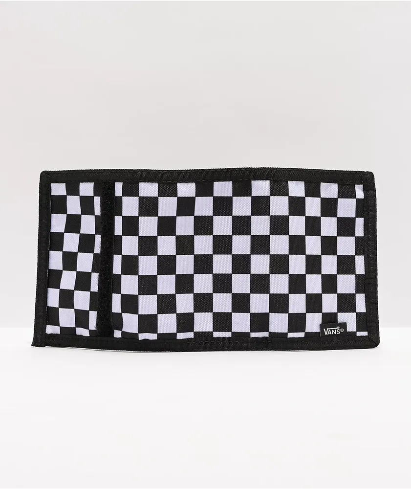 Vans Slipped Black & White Checkered Trifold Wallet