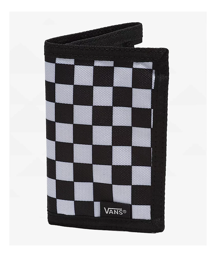 Vans Slipped Checkerboard Black & Charcoal Trifold Wallet