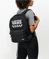 Vans Sporty Realm Black & Floral Checkerboard Backpack