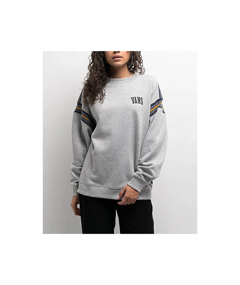 Vans Stadium Grey Oversized Crewneck Sweatshirt