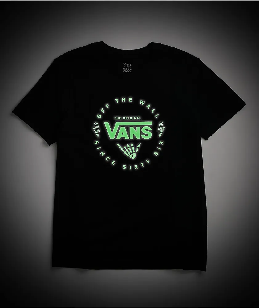 Vans Stormin Glow In The Dark Black T-Shirt