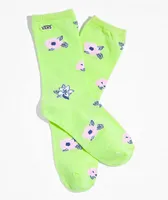 Vans Ticker Floral Green Crew Socks