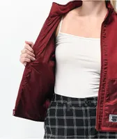 Vans Tommy Burgundy Fleece Zip Jacket