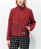 Vans Tommy Burgundy Fleece Zip Jacket