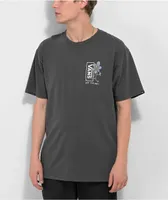 Vans Trippy Grin Floral Dark Grey T-Shirt