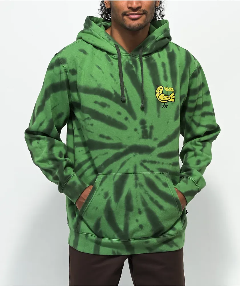 Vans Trippy Outdoors Green Tie Dye Hoodie