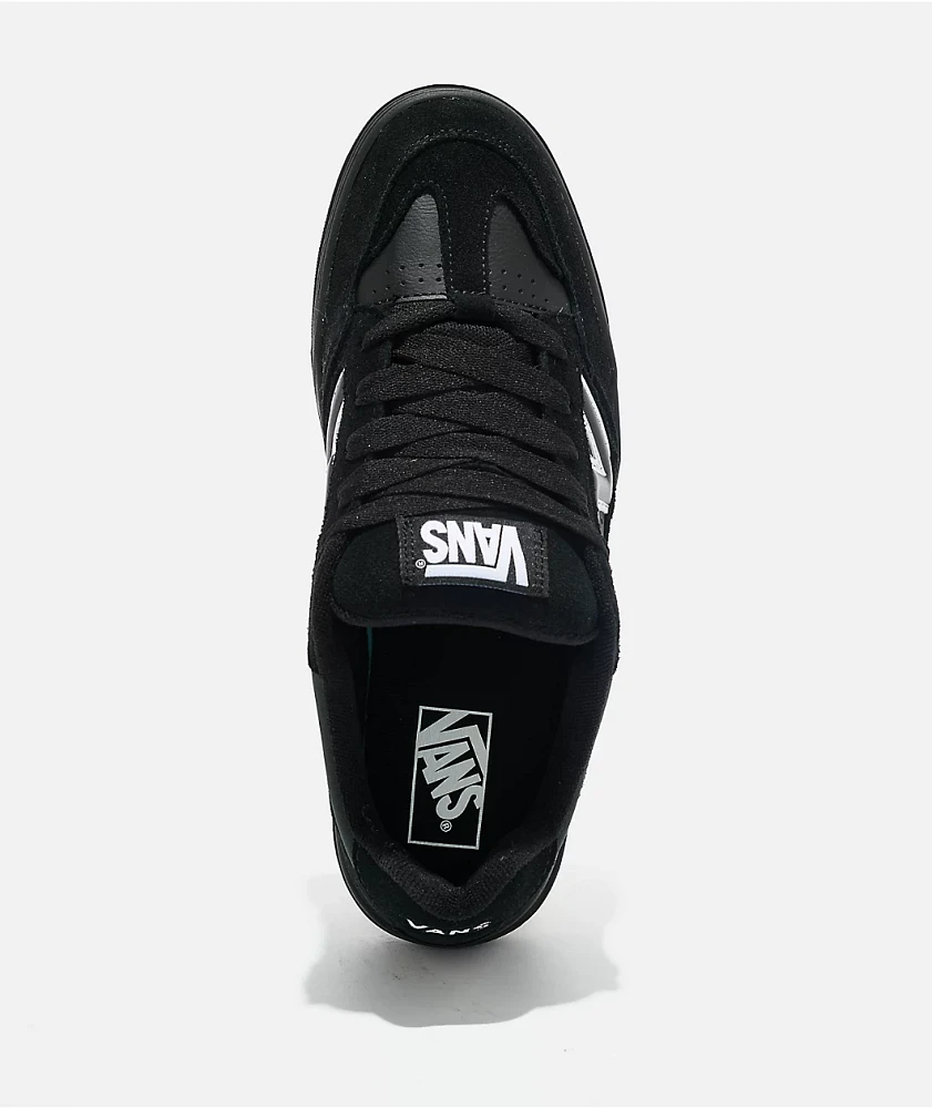 Vans Upland Black & White Skate Shoes