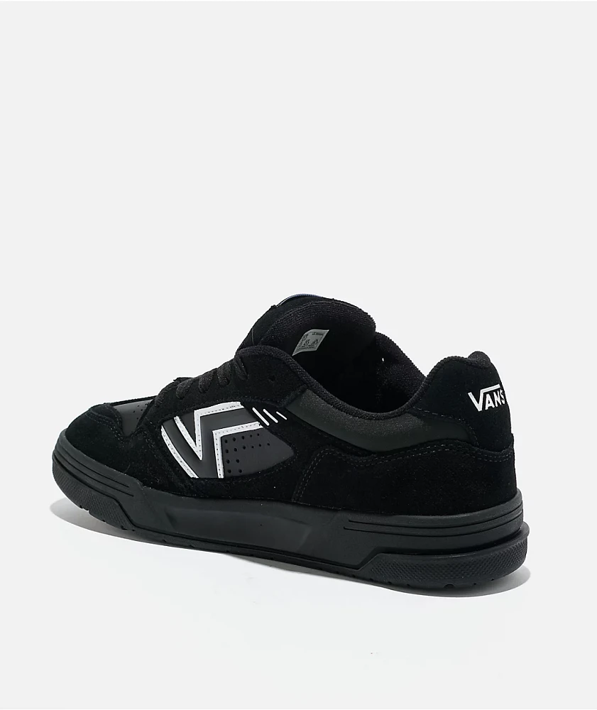 Vans Upland Black & White Skate Shoes