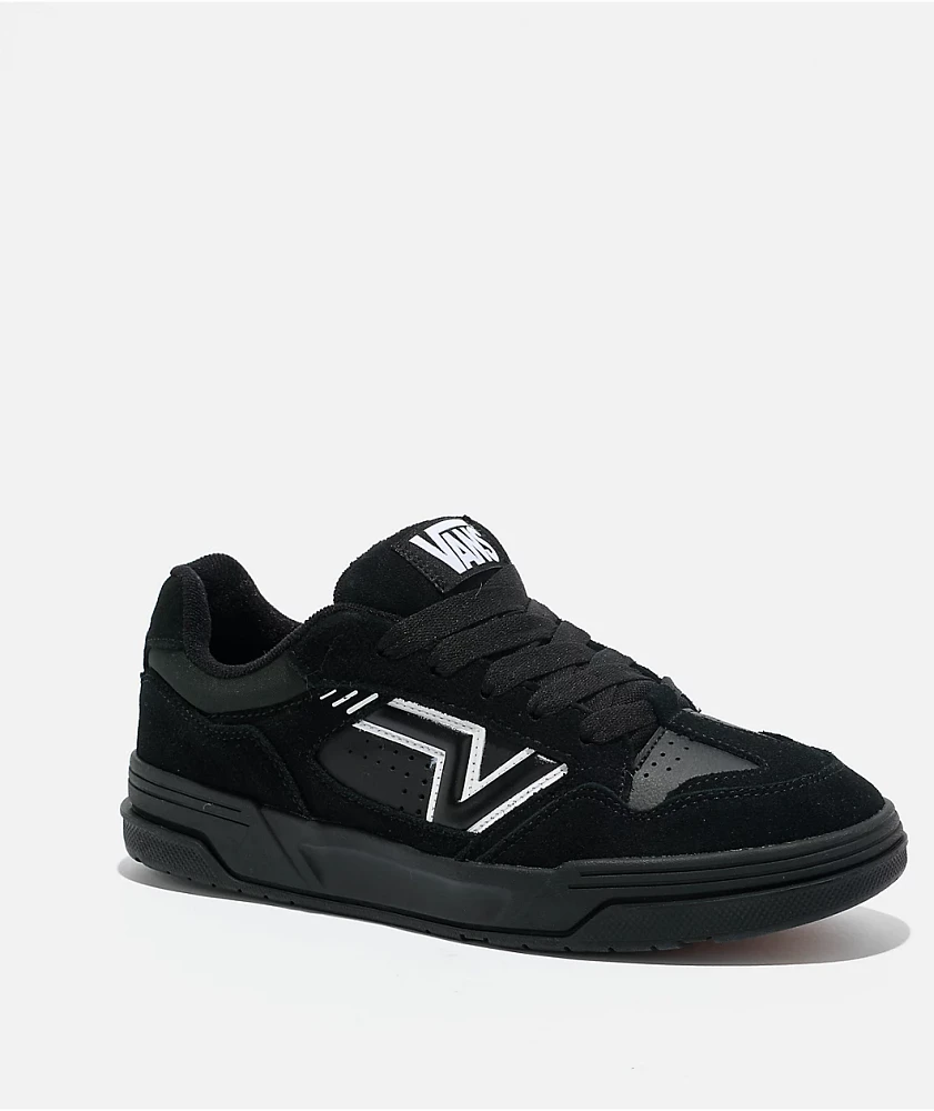 Vans Upland Black & White Skate Shoes