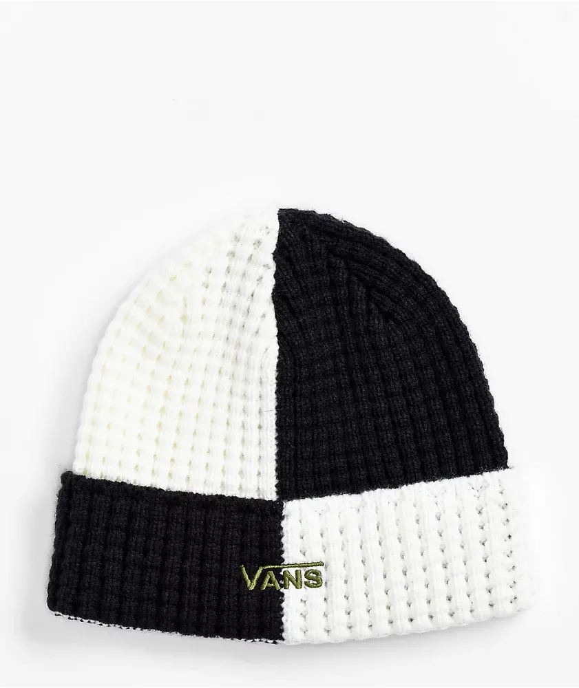 Vans Waffle Time Black & Marshmallow Beanie