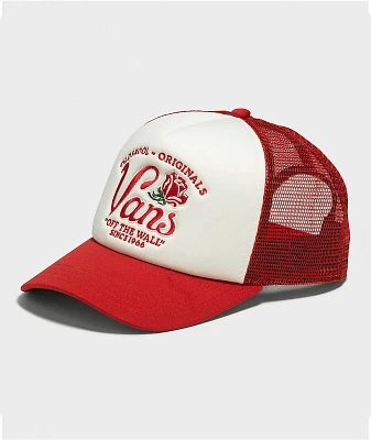 Vans Winding Road True Red Trucker Hat