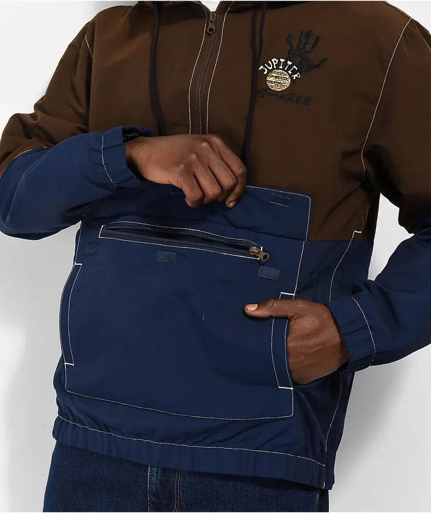 Vans Zion Brown & Blue Anorak Jacket