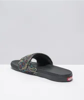 Vans x Baker Bandana Black & Multi Slide Sandals