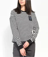 Vans x Breana Geering Skate Black & White Striped Long Sleeve T-Shirt