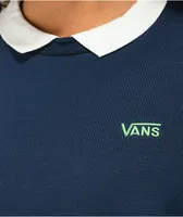 Vans x Brighton Zeuner Navy Long Sleeve Polo Shirt