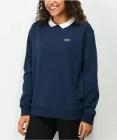 Vans x Brighton Zeuner Navy Long Sleeve Polo Shirt