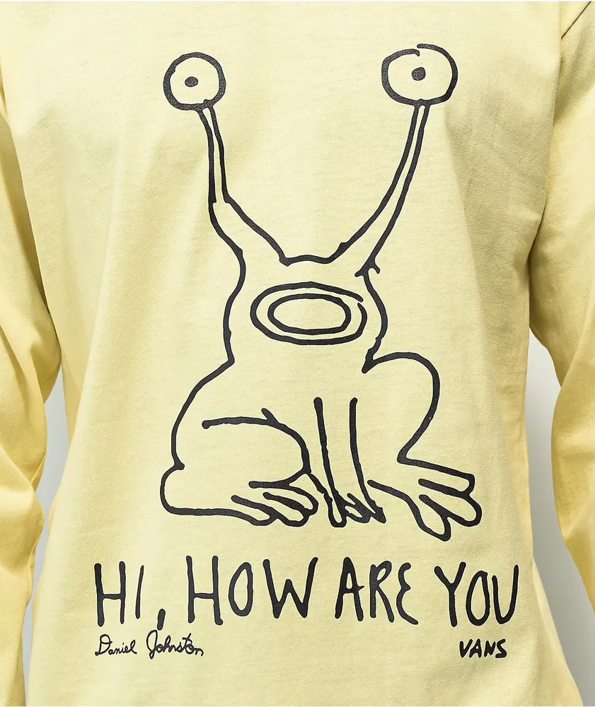 Vans x Daniel Johnston Off The Wall Pale Banana Long Sleeve T-Shirt