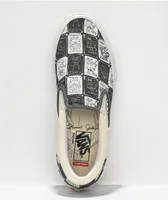 Vans x Daniel Johnston Skate Slip-On White & Grey Skate Shoes