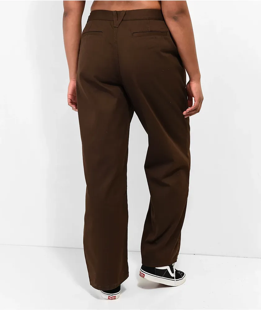 Buy Vans Lizzie Armanto Skate Chino Pants at Sick Skateboard Shop Color  Brown Size 31 | Chinos women outfit, Pants for women, Chino pants women