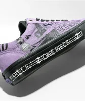 Vans x One Piece Old Skool One Piece Purple & Black Skate Shoes