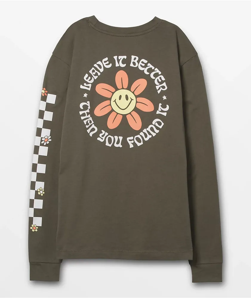 Vans x Parks Project Flower Park Olive Long Sleeve T-Shirt