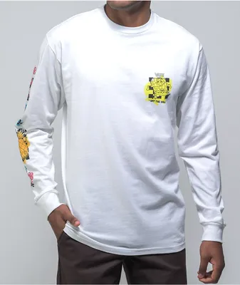 Vans x SpongeBob SquarePants Airbrush White Long Sleeve T-Shirt 