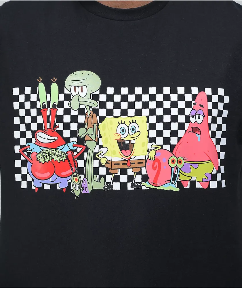 Vans x SpongeBob SquarePants Character Black Long Sleeve T-Shirt 