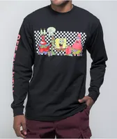 Vans x SpongeBob SquarePants Character Black Long Sleeve T-Shirt