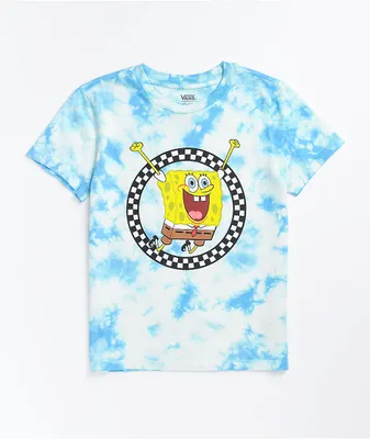 Vans x SpongeBob SquarePants Jump Out Blue Tie Dye T-Shirt