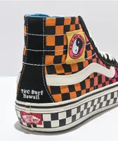 Vans x T&C Surf Designs Sk8-Hi 138 Deconstructed Checkered & Marshmallow Skate Shoes