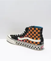 Vans x T&C Surf Designs Sk8-Hi 138 Deconstructed Checkered & Marshmallow Skate Shoes