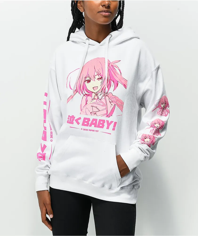 Vapor95 I'm Baby White Hoodie