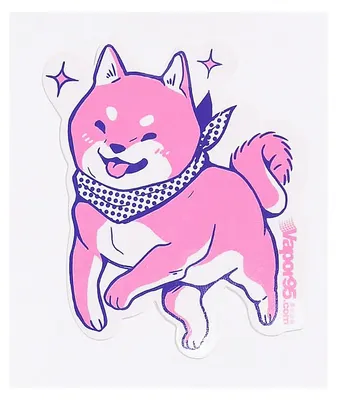 Vapor95 Shibaquest Dog Sticker