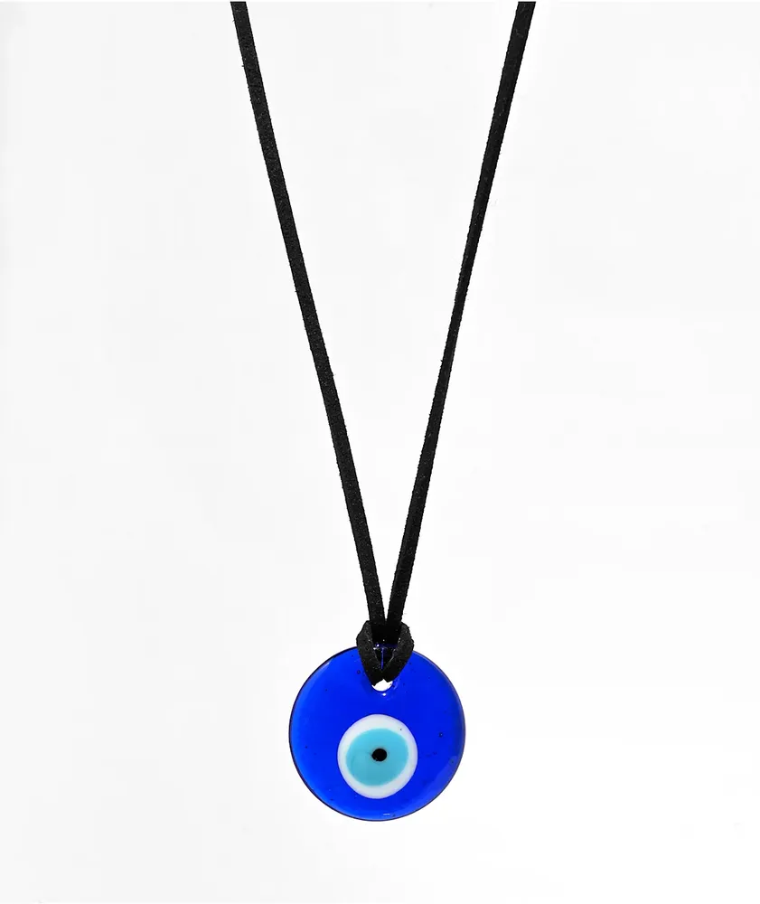 Velvet Luna Evil Eye 17.7" Suede Necklace