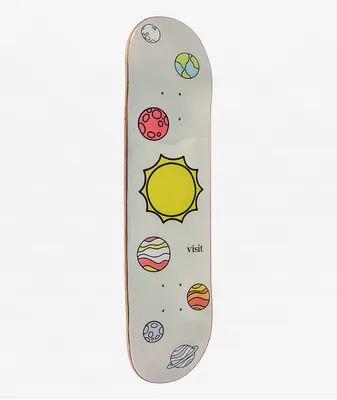 Visit Cosmic Silver Foil 8.0" Skateboard Deck