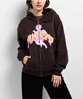 Vitriol Alonso Sinners Brown Zip Hoodie