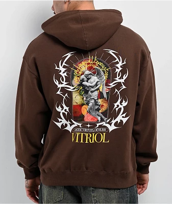 Vitriol Angelish Brown Hoodie