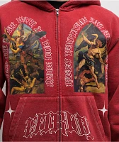 Vitriol Arches Red Zip Hoodie