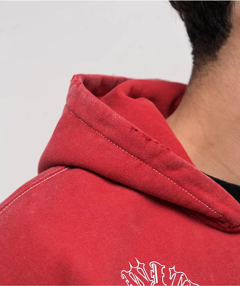 Vitriol Arches Red Zip Hoodie