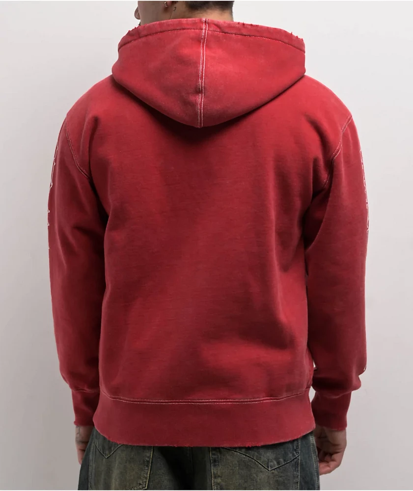 Vitriol Arches Red Zip Hoodie