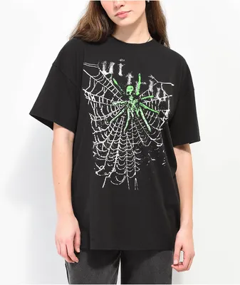 Vitriol Augusta Spider Web Black T-Shirt
