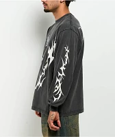 Vitriol Be Not Afraid Black Wash Long Sleeve T-Shirt