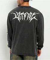 Vitriol Be Not Afraid Black Wash Long Sleeve T-Shirt