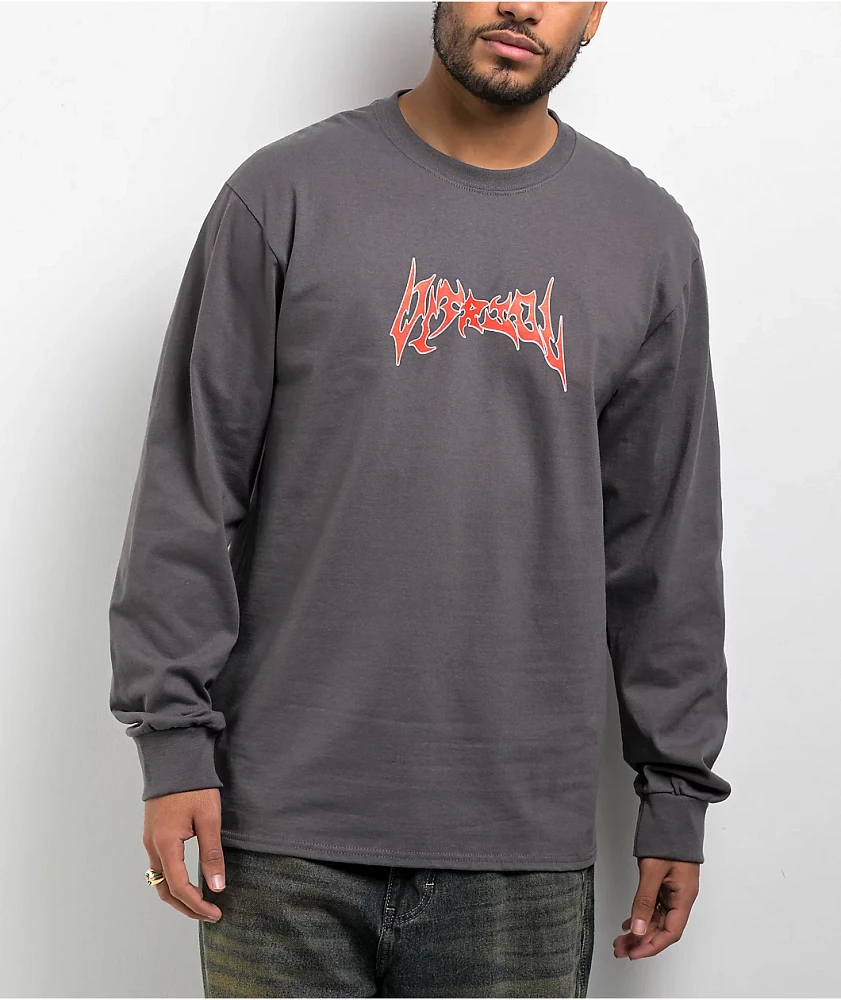 Vitriol Chaos Reign Charcoal Long Sleeve T-Shirt